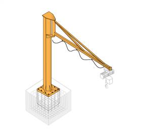 Слупавы кран, майстэрня